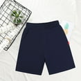 thumbnail image 6 of Akiihool Biker Shorts Boy Boys Flat Front Performance Stretch Short (Blue,6-7 Years), 6 of 6