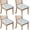Blue Marine Floral, variant on Blue Marine Floral and Animal Pattern Seat Covers for Dining Room Chairs Set Of 4,Stretch Printed Washable Chair Seat Cover with Elastic Ties and Button,Removable Waterproof Couch Cushion Covers