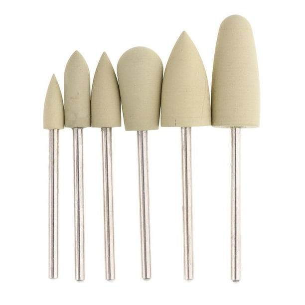 Brocas de silicona para uñas Sunnimix 6 piezas Cabezal 6x 04