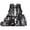 Eagle Flag, variant on Baseball 4Pcs Boys Backpack Set with Portable Lunch Bag Multifunctional Pencil Case Water Bottle Bag Lightweight Ice and Fire Bookbag for Travel Sports