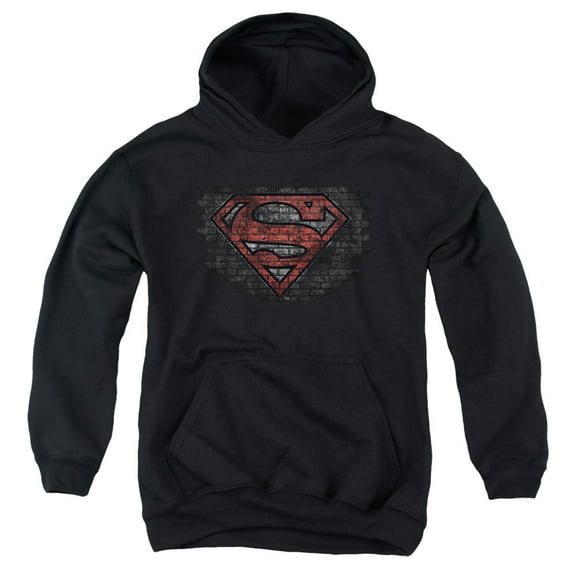 Superman - Brick S - Youth Hooded Sweatshirt - X-Large