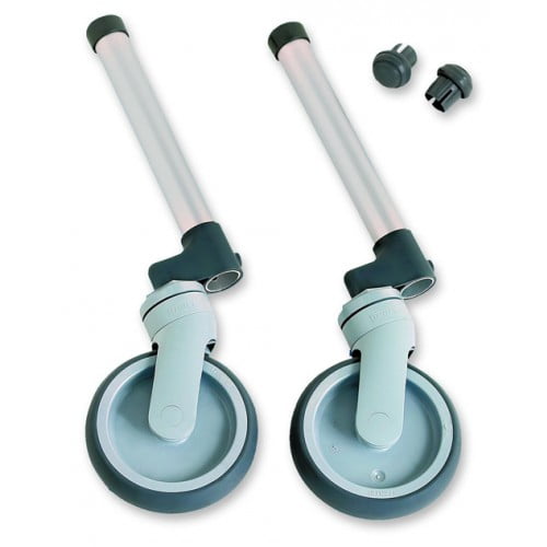 Invacare Swivel Wheels 5'', with Glide Tip Pack of 2