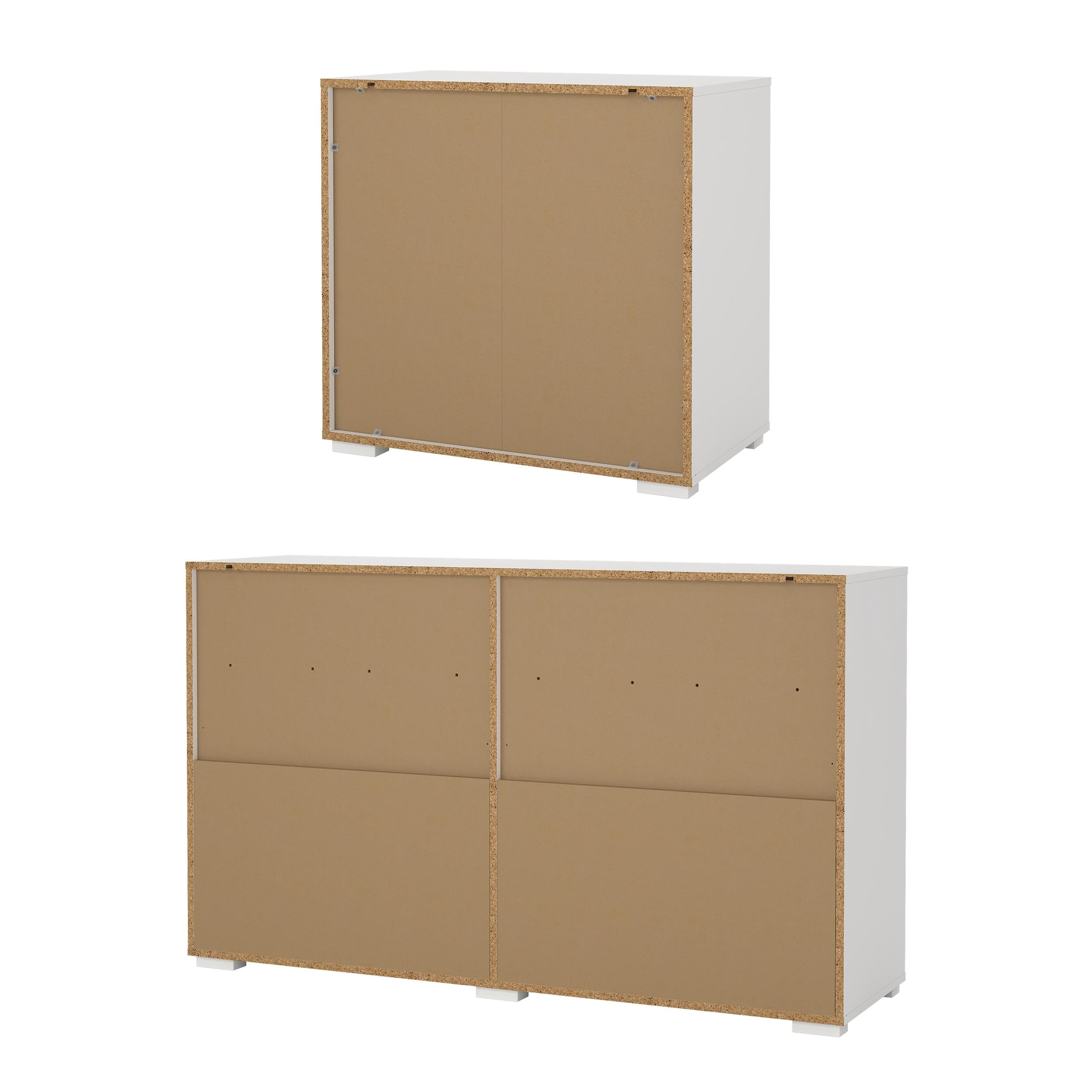 Tvilum Sofia 2-Piece Bedroom Set with Dresser and Chest, White