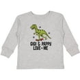 thumbnail image 3 of Inktastic Gigi and Pappy Love Me Grandson Boys Long Sleeve Toddler T-Shirt, 3 of 5