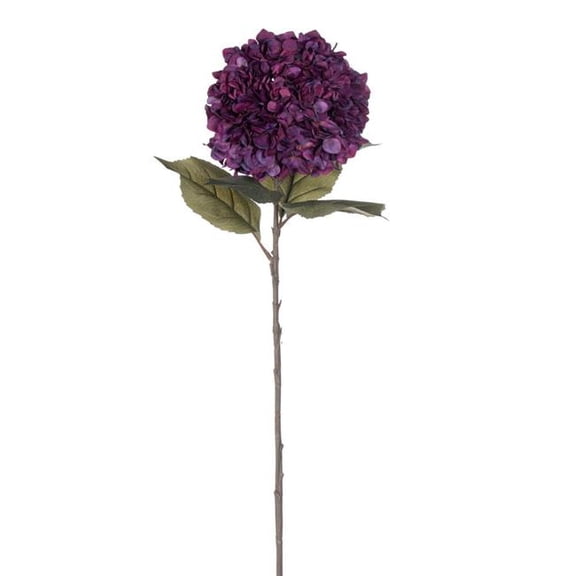 Vickerman FR250365 42 in. Hydrangea Stem, Burgundy