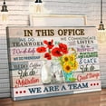 thumbnail image 2 of Inspirational Wall Art for Office Quotes Theme Wall Decor for Women Motivational Teamwork Posters In This Office We Do Help Canvas Prints Framed Wall Art for Bedroom Modern Office Decoration 12x16inch, 2 of 6