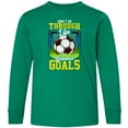 thumbnail image 3 of Inktastic Soccer Funny Goals Long Sleeve Youth T-Shirt, 3 of 5