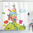 thumbnail image 1 of Ambesonne Donkey Shower Curtain, Donkey with Baggages Art, 69"Wx75"L, Multicolor, 1 of 3