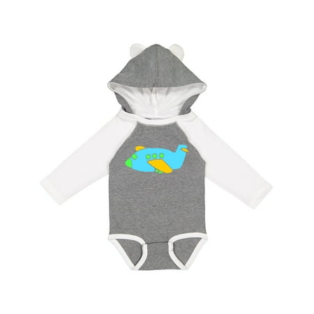 

Inktastic Blue Airplane Gift Baby Boy or Baby Girl Long Sleeve Bodysuit