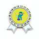 thumbnail image 1 of Los médicos derrotaron la batalla, derrotaron la derrota. Insignia broche Medalla ganadora, 1 of 3
