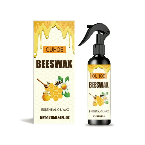 Furniture Beeswax Spray for Polishing, Waterproof, Anti-Crack, 16 oz