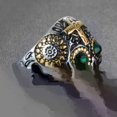 thumbnail image 2 of RSAMD Vintage Mens Silver Stainless Steel Gothic Punk Biker Rings Jewelry lots Sz8-15-10-#25, 2 of 2