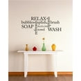 thumbnail image 1 of Family Realx Splash Wash Lively Home Wall Decal Decoration Relax Splash Refresh Wash Text Typography Lasts Years and Easily Removable - Size: 27 In(W) x 40 In(H), 1 of 3