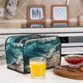 thumbnail image 6 of Yiaed Blue Ocean Waves Print Two Slice Bread Machine Cover, Universal Size Kitchen Appliance Cover for Bread Machine,Bread Machine Cover, 6 of 7