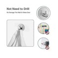 thumbnail image 4 of 26-27 Pack Of 6 Self-adhesive Towel Hooks, Bathrobe Hooks, Wall Hooks, Stainless Steel With Self-adhesive, Rust-free Bathroom And Kitchen, 4 of 5