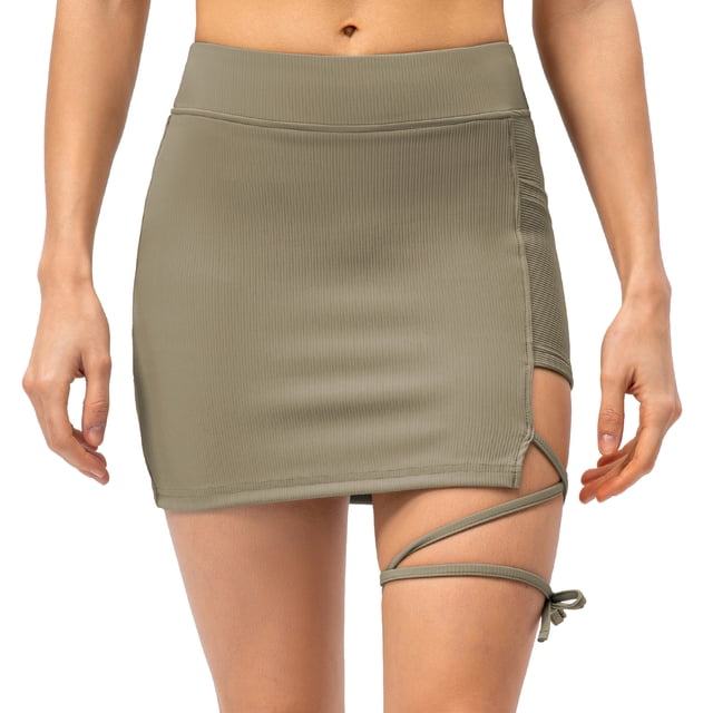 TFixol Faldas de Tenis para Mujer con Bolsillos Forro de Pantalones Cortos Deportivos 2 en 1 para