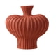 thumbnail image 5 of Jarrón de flores de porcelana, jarrón de capullo, maceta para plantas, flores secas, maceta para regalo de cumpleaños S Rojo, 5 of 9