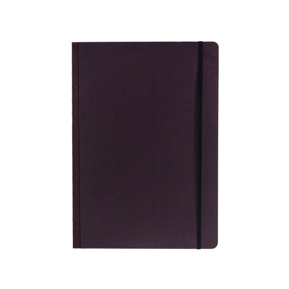 Fabriano Ecoqua Plus Fabric-Bound Notebook, 8.3" x 11.7", A4, Lined, Wine