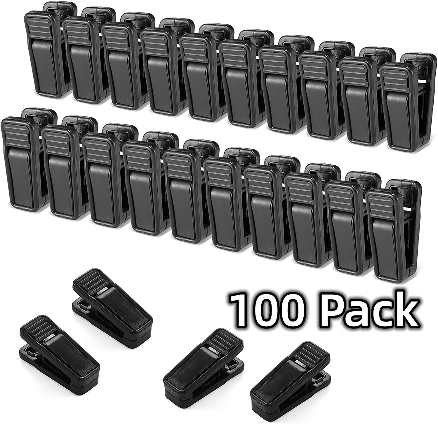 ACSTEP 100 Pack Pants Hangers Clips Strong Pinch Grip Clips for Use