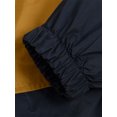 thumbnail image 5 of KelaJuan Men’s Full Zip Waterproof Jackets Long Sleeve Contrast Color Loose Hoodies Spring Hooded Sweatshirts, 5 of 6