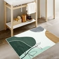 thumbnail image 2 of Hasoo 2' x 3' Area Rug Modern Geometric Floral Rug Washable Non-Slip Door Mat Indoor Floor Carpet Green, 2 of 6