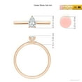 thumbnail image 4 of ANGARA Natural Solitaire Diamond Engagement Ring in 14K Rose Gold for Women (Size-6x4mm| Color-G| Clarity-VS2) | April Birthstone, Anniversary, Jewelry Gift for Women | Natural Diamond Ring, 4 of 8