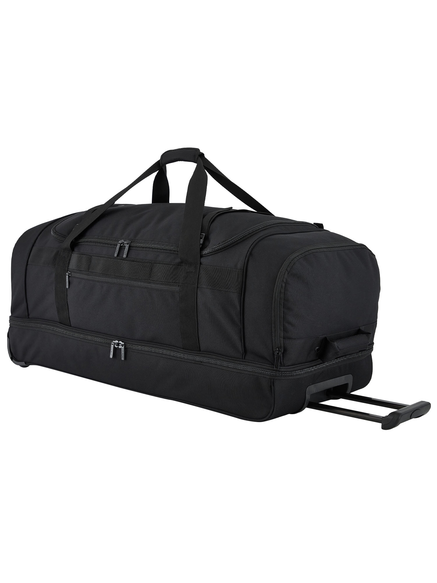 Protege Everyday Journey Jumbo 36-inch Rolling Drop-Bottom Travel Duffel, Black