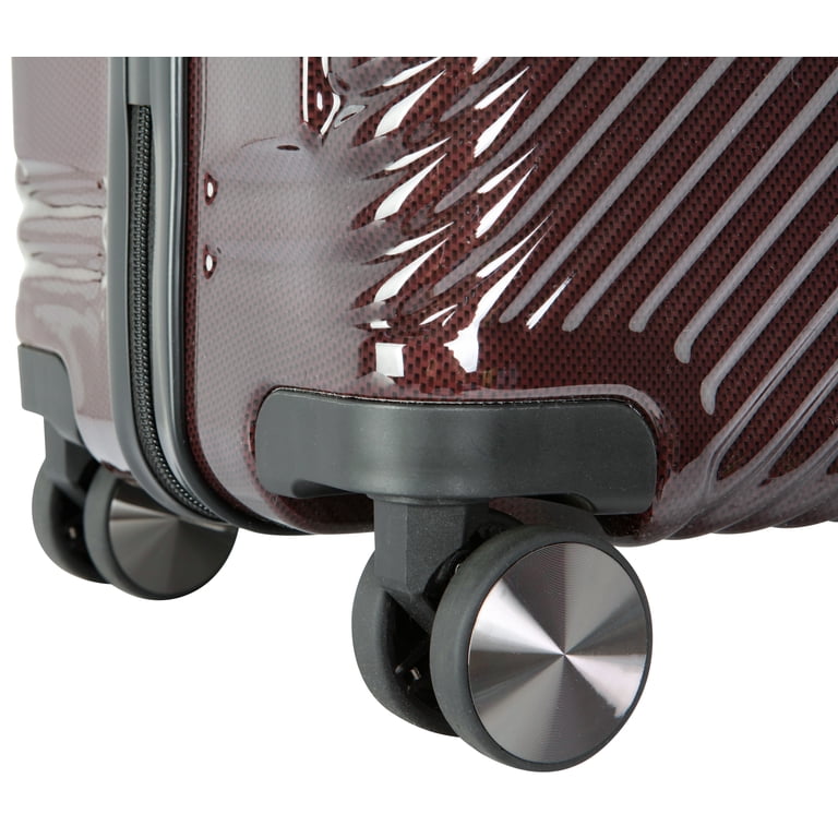 Ecotech Veer 24" Checked Hardside Luggage, Chocolate photo 7