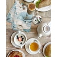 thumbnail image 4 of Spring Floral Kitchen Dish Towels for Drying Dishes Set of 2, Vintage Tulips Flower Butterfly Retro Wood Blue Waffle Weave Microfiber Hand Tea Bathroom Towels Quick Dry & Absorbent Towel 15.7x23.6, 4 of 7