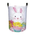 thumbnail image 2 of EGNMCR Storage Containers Easter Laundry Hamper Basket With Handles Foldable Storage Bin For Home Decor Holiday Clothes Toys Organization Easter Basket Stuffers Gift Idea Linen storage basket, 2 of 6