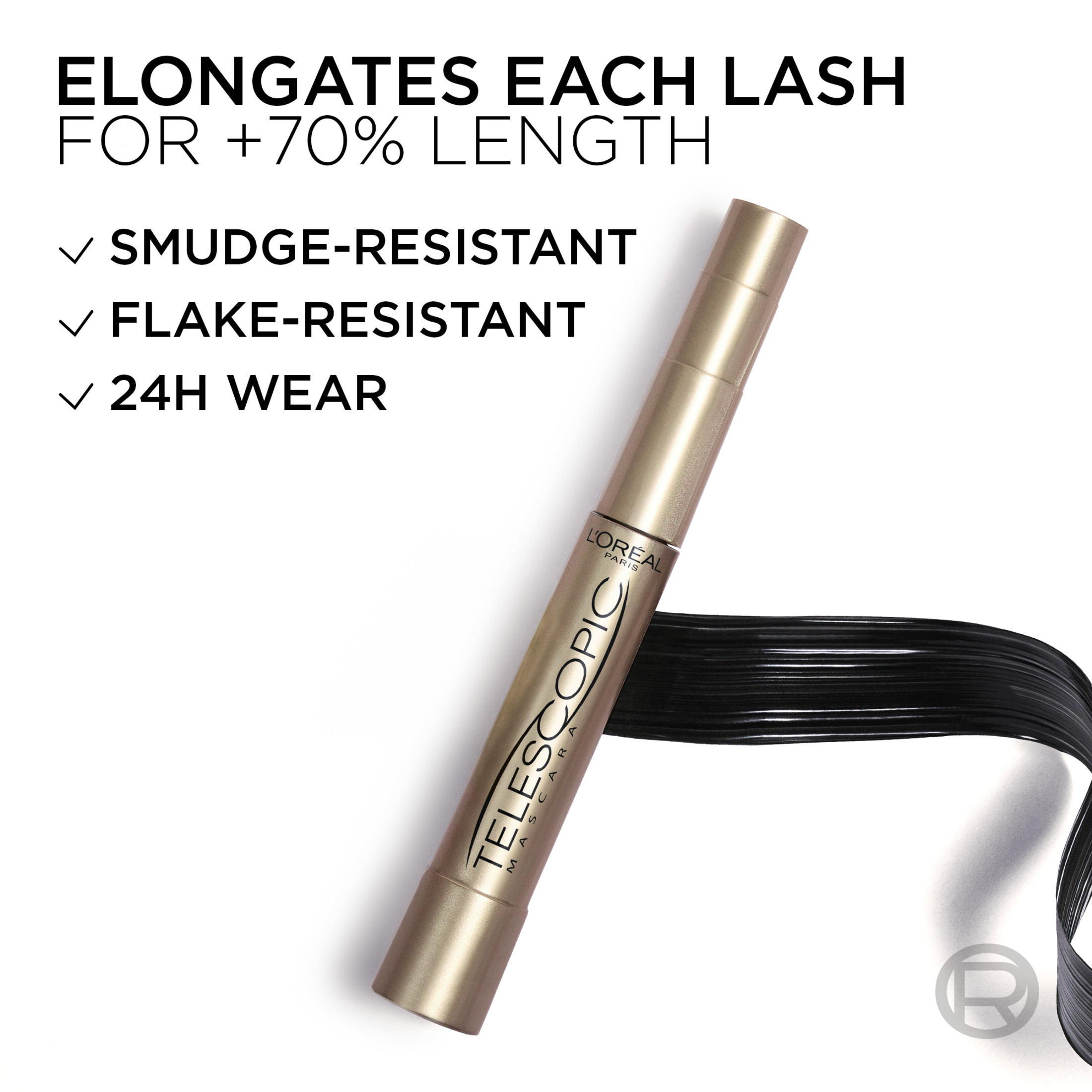 L'Oreal Paris Telescopic Waterproof Mascara, Black photo 8