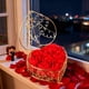 thumbnail image 4 of Cesta de hierro con rosas de jabón para San Valentín, decoración de ambiente, regalo, 6 adornos de flores de jabón, 4 of 6