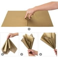 thumbnail image 3 of Naler 60 Sheets Metallic Gold Tissue Paper Bulk,15" x 20" Gift Wrapping Tissue for Party Packaging, 3 of 7