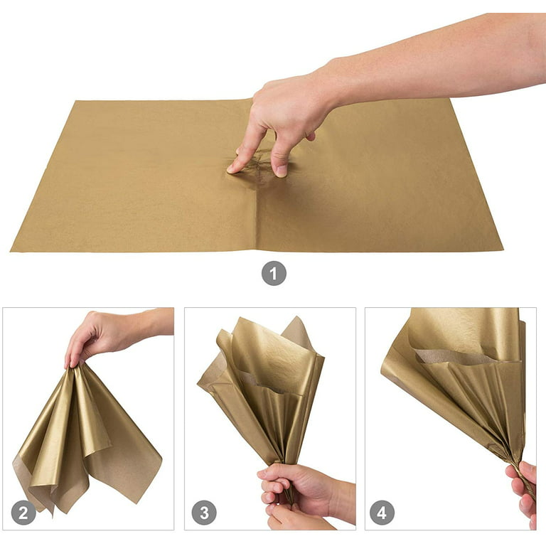 NEBURORA Metallic Gold Tissue Paper for Gift Bags 60 Sheets Gold Wrapping  Tissue Paper Bulk 14 X 20 Inch Gold Packaging Paper for Christmas Gift Wrap  Art Crafts Birthday Wedding Decoration - Yahoo Shopping