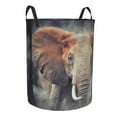 thumbnail image 2 of Bingfone Elephant In Smoke Waterproof Foldable Laundry Hamper Bucket With Handles For Storage Bin,Clothes Hamper (Medium), 2 of 8