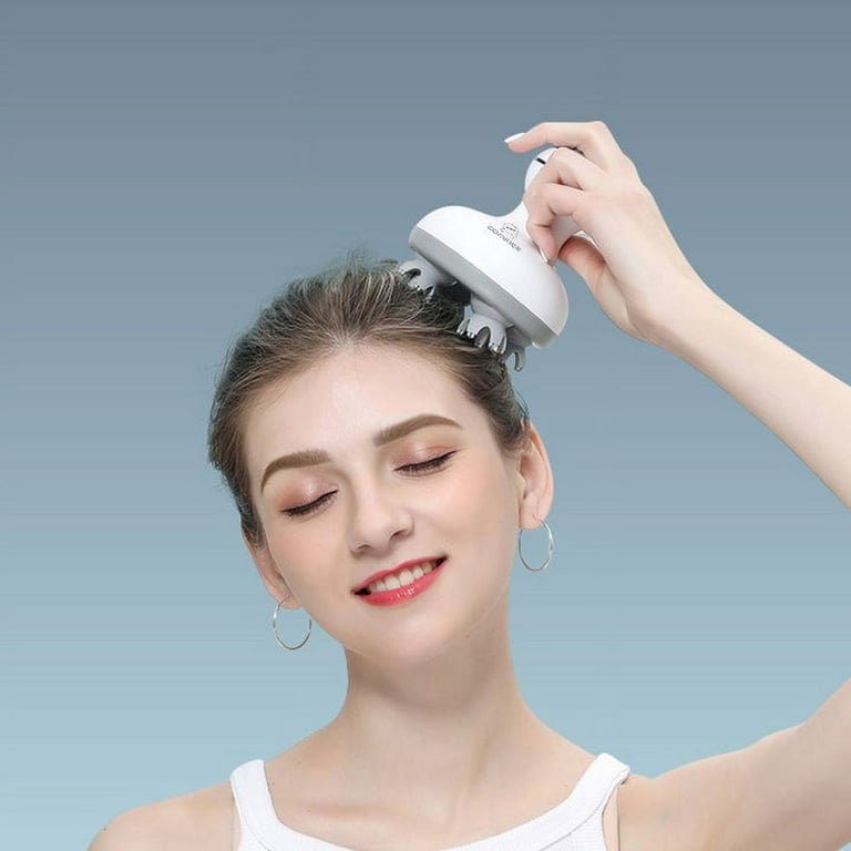 Comfier Electric Cordless Hair Scalp Massager with Kneading 84 Massage Nodes, Handheld Portable Head Scratcher Massager for Hair