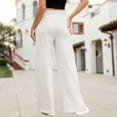 thumbnail image 4 of Pantalón de pierna recta para mujer pantalón de tubo recto cómodo pantalones largos informales ropa de calle, 4 of 6