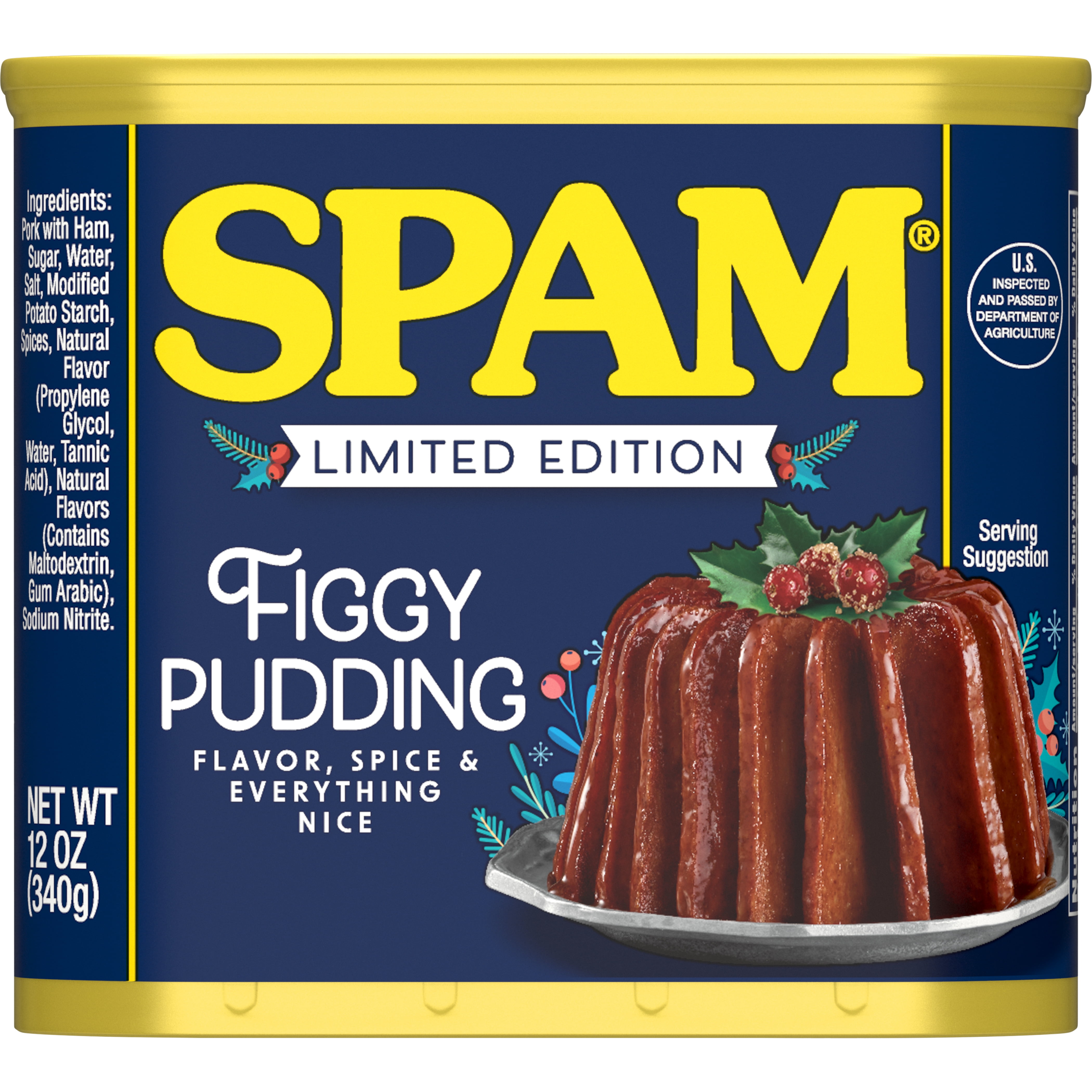 Buy SPAM Figgy Pudding, 12 Ounce Can Pack of 2 Online at Lowest Price