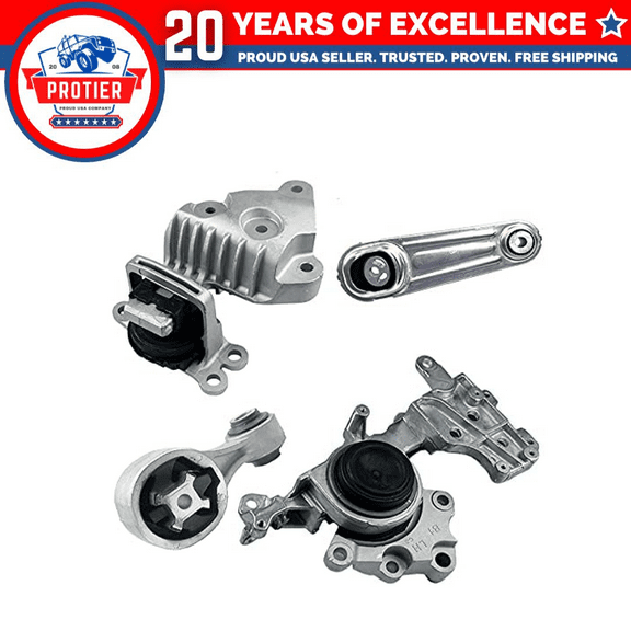 Fits 2014-2019 Nissan Rogue 2.5L AUTO Engine Motor&Transmission Mount Set | A4376, A4366, A4364, A4363
