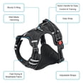 thumbnail image 2 of Arnés transpirable para perros grandes, antitirones, chaleco ajustable para perros pequeños, medianos y grandes, collar reflectante a juego, suministros de entrenamiento para mascotas, 2 of 6