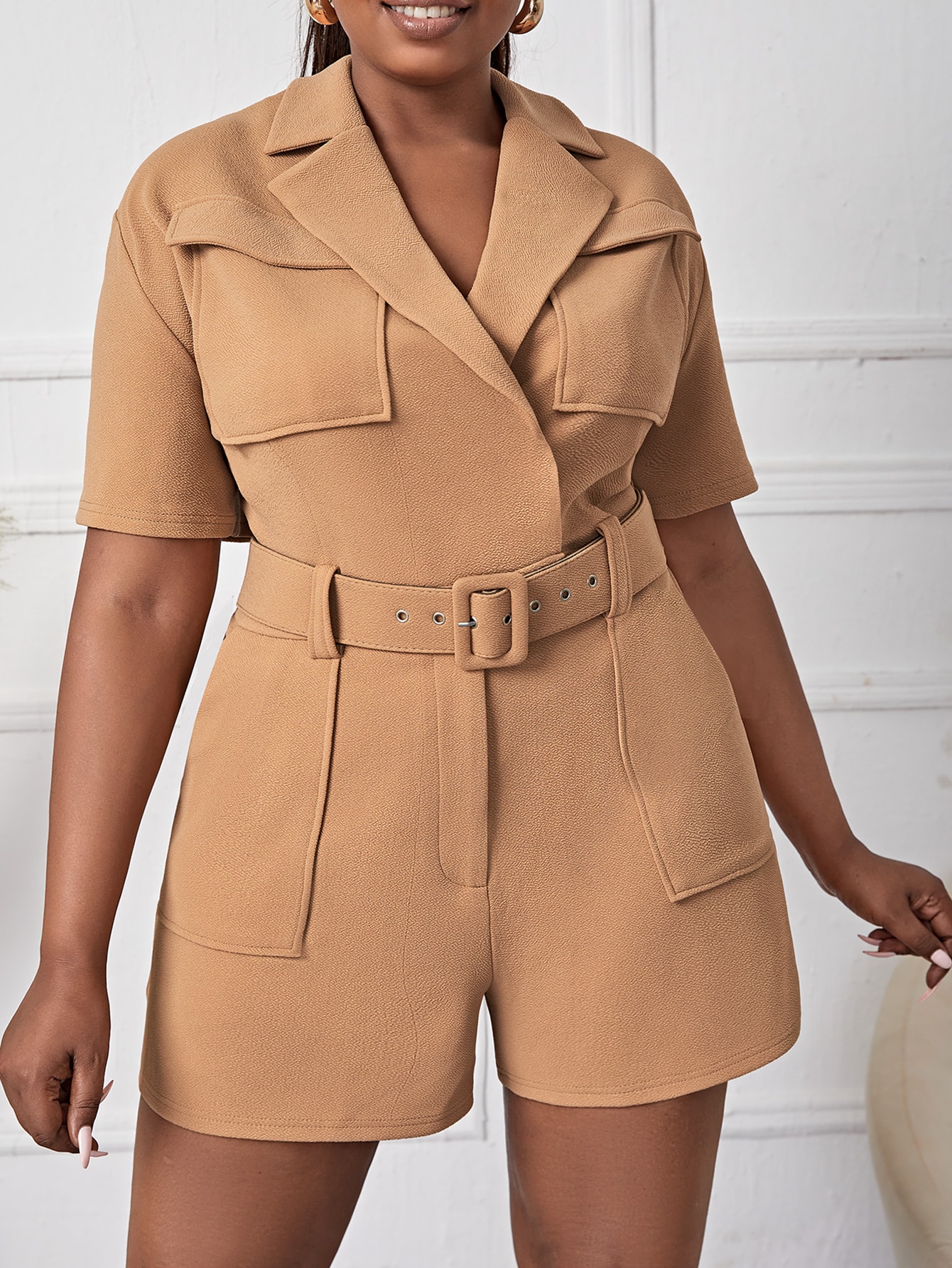 Women's SXY Plus Pocket Front Lapel 