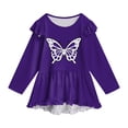 thumbnail image 6 of Gubotare Cute Clothes for Teen Girls Adorable Girls' Top & Pants Set Slim Fit Pants Long Sleeve Sweatshirt School and Daily Wear Size 13-14 (Purple,13-14 Years), 6 of 7