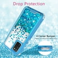 thumbnail image 6 of Samsung Galaxy S21 Ultra Case Hard Clear Glitter Sparkle Flowing Liquid Heavy Duty Shockproof Three Layer Protective Bling Cases for Samsung Galaxy S21 Ultra 5g Case - Teal, 6 of 7