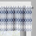 thumbnail image 5 of Ambesonne Ikat Valance & Curtain, Eastern Borders, 55"x30", Navy Blue and White, 5 of 7