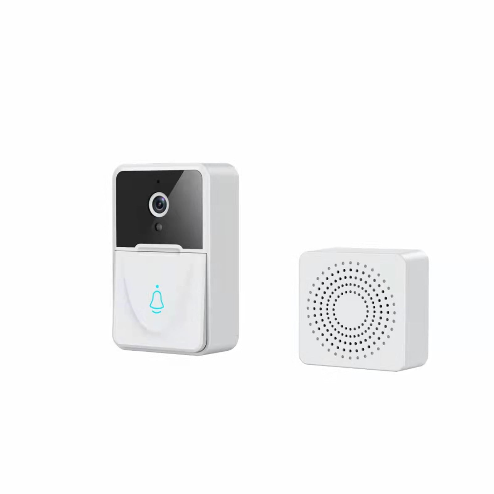 hoksml Christmas Clearance Deals Electronics Smart Wireless Remote Video Doorbell Intelligent Visual Doorbell Home Intercom HD Night Vision Wifi Rechargeable Security Door Doorbell Clearance