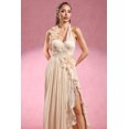 thumbnail image 4 of Vestido Bellabarnetten Davina Halter sin mangas con aberturas florales, 4 of 6