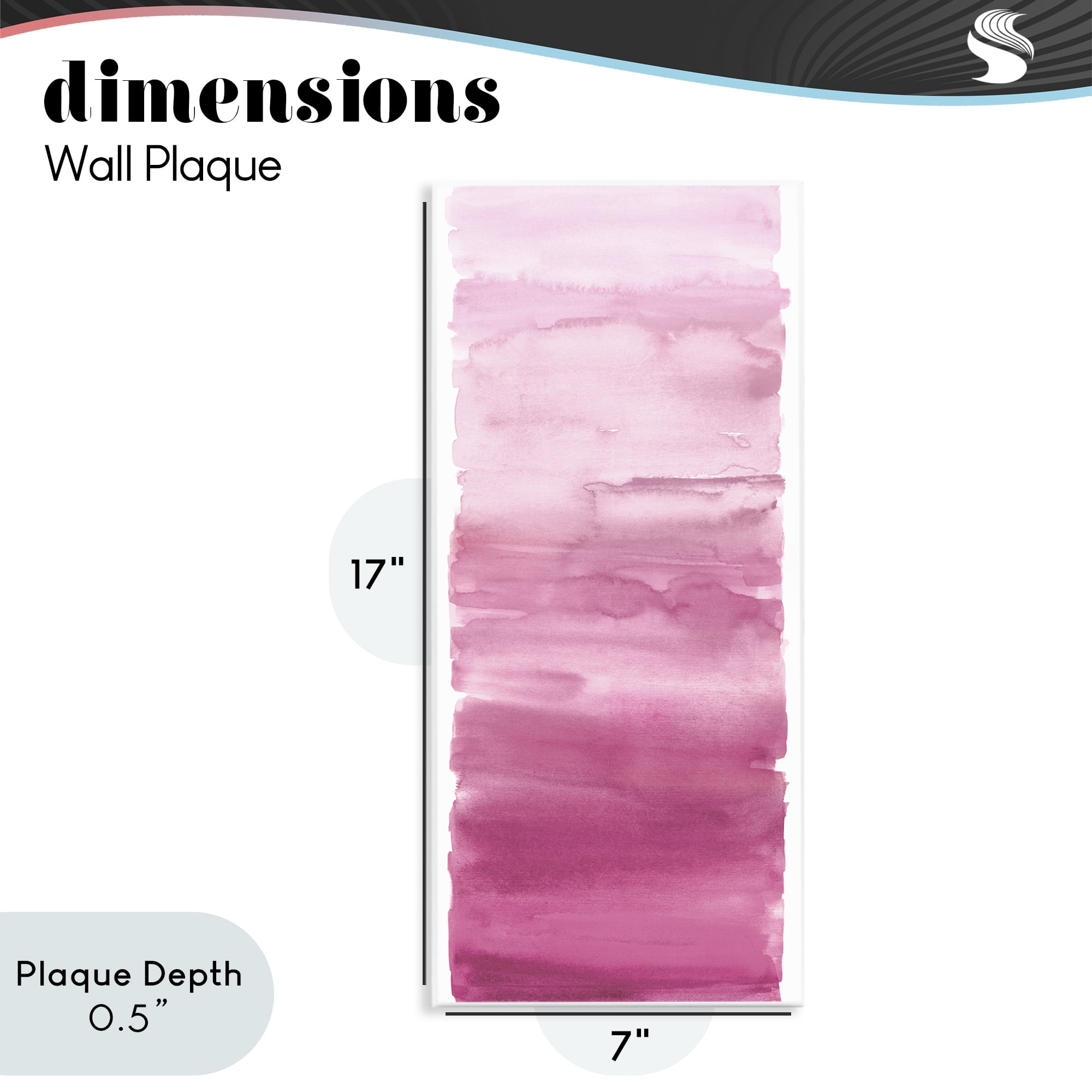 Stupell Industries Blush Blend Gradient Wall Plaque Art, design by Allie Corbin