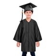 thumbnail image 1 of TOPTIE Unisex Kindergarten Kids Graduation Set Gown Cap Tassel 2026-Black-S, 1 of 9