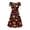 Autumn Maple Leaf, variant on Dragonflies Galaxy Women Summer Casual Dresses with Sleeves Midi Length Lightweight Short Sleeve Swing Dresses for Women Round Neck Ladies Summer Dresses Size XL for Picnic
