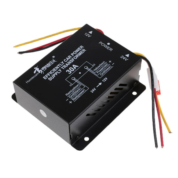 Coche DC 24V A 12V 30A Convertidor De De Voltaje De Fuente De Sunnimix Transformador